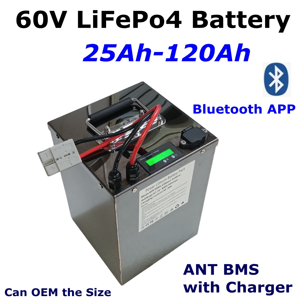 72V 40Ah Lifepo4 Battery Pack - 60V 25Ah 30Ah 40Ah 80Ah 100Ah