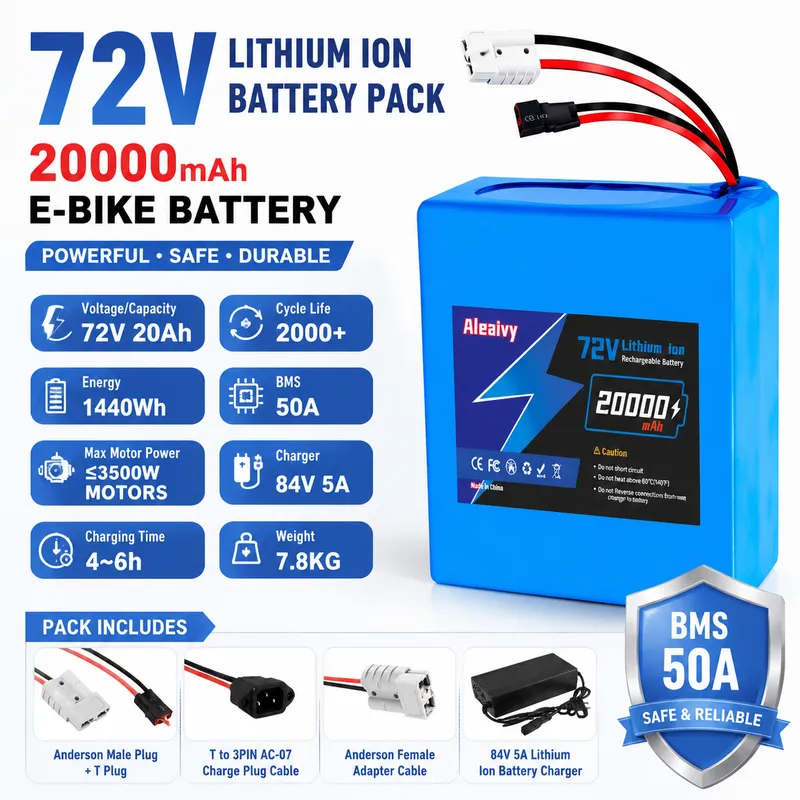 72V 40Ah Lifepo4 Battery Pack - 72V 84V 20S4P 20AH 20S6P 30AH