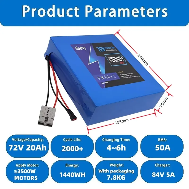 72V 84V 20S4P 20AH 20S6P 30AH  - огляд і ціна 72V 40Ah Lifepo4 Battery Pack